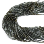 Akwamaryn oponka fasetowana ok. 2,5x2mm