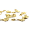 Zawieszka z zapięciem rybka ok. 12x12mm [zawieszka, stal, kolor złoty PVD]