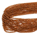 Granat hessonit oponka fasetowana ok. 3x2mm