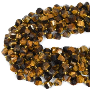 Tygrysie oko bryłka twist ok. 10x8mm