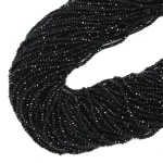Turmalin czarny oponka fasetowana ok. 2x1,5mm