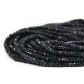 Turmalin granatowy oponka fasetowana ok. 3x2mm