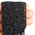 Turmalin granatowy oponka fasetowana ok. 3x2mm