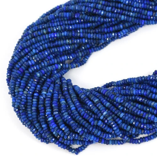Lapis Lazuli oponka fasetowana ok. 2,8x1,5mm