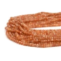 Kamień słoneczny oponka fasetowana ok. 4,3x2,8mm