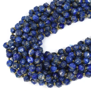 Lapis lazuli kula grubo fasetowana ok. 7mm