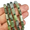 Kyanit zielony nieregularna bryła szlifowana ok. 11-13,5x5-6,5mm