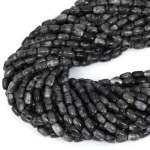 Larvikit oliwka gładka ok. 7x4mm