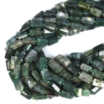 Agat mszysty walec nieregularny ok. 12x7mm