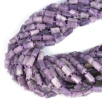 Lepidolit walec nieregularny ok. 10x6mm