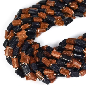 Mix kamieni noc Kairu i piasek pustyni walec nieregularny ok. 11x7mm