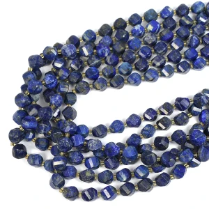 Lapis lazuli bryłka twist ok. 8,5x10mm