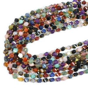 Mix kamieni bryłka twist ok. 8x6mm