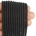 Hematyt czarny oponka gładka matowa ok. 4x1,5mm