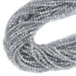 Labradoryt jasny kula fasetowana ok. 3mm