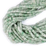Awenturyn zielony talarek fasetowany ok. 4x2mm