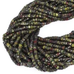 Jaspis smocza krew talarek fasetowany ok. 4x2mm