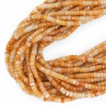 Awenturyn brzoskwiniowy talarek fasetowany ok. 4x2mm