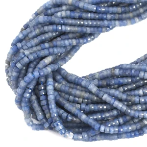Awenturyn niebieski talarek fasetowany ok. 4x2mm