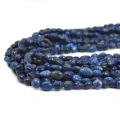 Lapis lazuli gładka nieregularna bryłka ok.6-10x4-6mm