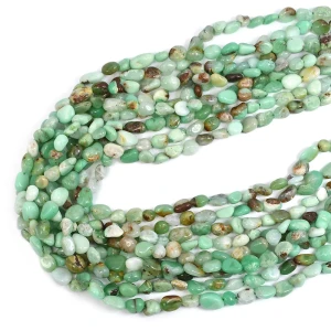Chryzopraz gładka nieregularna bryłka ok. 8-13x4-8mm