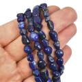 Lapis lazuli gładka nieregularna bryłka ok. 6-11x4-8mm