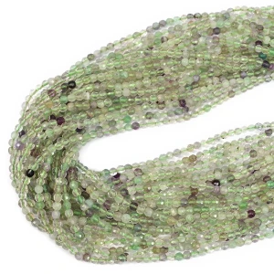 Fluoryt jasny kula fasetowana ok. 4mm