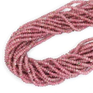 Turmalin różowy oponka fasetowana 4,2x2,2mm
