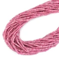 Turmalin różowy oponka fasetowana ok. 2,8x2,2mm