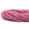 Turmalin różowy oponka fasetowana ok. 2,8x2,2mm