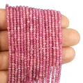Turmalin różowy oponka fasetowana ok. 2,8x2,2mm