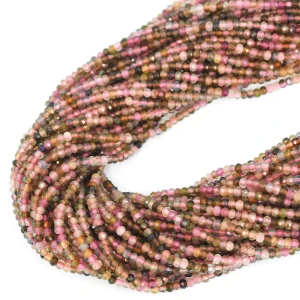 Turmalin wielokolorowy oponka fasetowana ok. 2,8x2mm