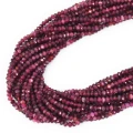 Turmalin różowy oponka fasetowana 3,8x2,8mm