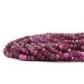 Turmalin różowy oponka fasetowana 3,8x2,8mm