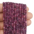 Turmalin różowy oponka fasetowana 3,8x2,8mm