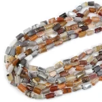 Agat botswana walec nieregularny ok. 11,5x8,5mm