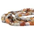 Agat botswana walec nieregularny ok. 11,5x8,5mm