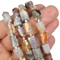 Agat botswana walec nieregularny ok. 11,5x8,5mm