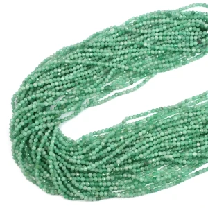 Szmaragd jasny kula fasetowana ok. 3mm 