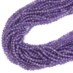 Ametyst kula fasetowana ok. 3,3mm 