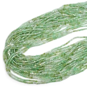 Chryzopraz układany kula gładka ok. 3mm