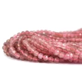 Kwarc truskawkowy kula fasetowana ok. 4mm