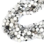 Kamień księżycowy łaciaty kula gładka ok. 8mm 