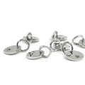 Zawieszka monetka z gwiazdką ok. 10x7mm [zawieszka, stal]