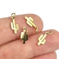 Zawieszka kaktus ok. 15,5x5,5mm [zawieszka, stal, kolor złoty PVD]