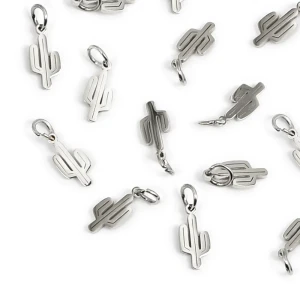 Zawieszka kaktus ok. 15,5x5,5mm [zawieszka, stal]