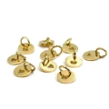 Zawieszka monetka z serduszkiem ok. 10x7mm [zawieszka, stal, kolor złoty PVD]