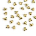 Pierścień oliwka do podwieszania PVD ok. 5x5mm [stal szlachetna, kolor złoty]