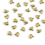 Pierścień oliwka do podwieszania PVD ok. 5x5mm [stal szlachetna, kolor złoty]