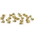 Pierścień oliwka do podwieszania PVD ok. 5x5mm [stal szlachetna, kolor złoty]